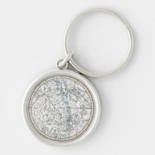 Porte-clés Carte du plat XXVIII d'hémisphère sud