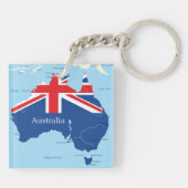Porte-clés Carte du Porte - clé australien (Dos)