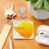 Porte-clés Carte du Porte - clé du Zimbabwe