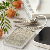 Porte-clés Carte du Texas avec des frontières du comté (Devant droit)