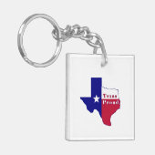 Porte-clés Carte du Texas Proud (Devant gauche)