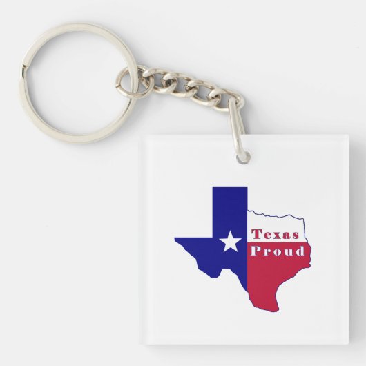 Porte-clés Carte du Texas Proud (Devant)