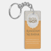 Porte-clés Carte Eid Mubarak avec Masjid (Devant gauche)