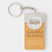 Porte-clés Carte Eid Mubarak avec Masjid (Devant)