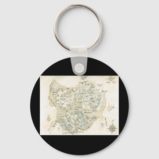 Porte-clés Carte étiquetée de Trino (Recto)