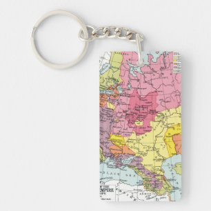 PORTE-CLÉS CARTE : EXPANSION DE LA RUSSIE