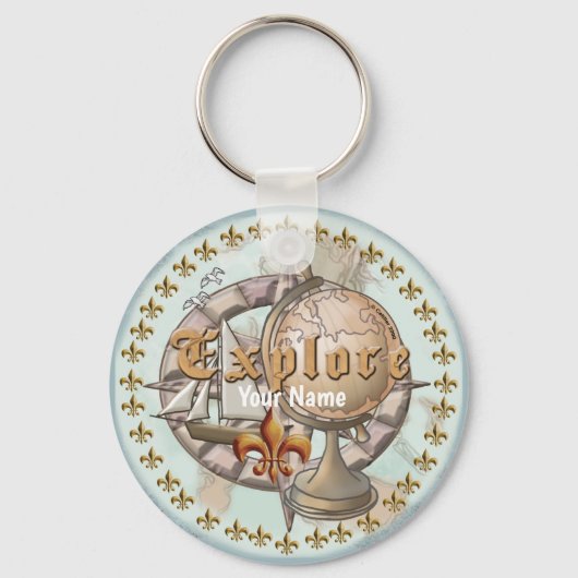 Porte-clés Carte Explorateur (Recto)