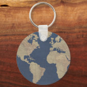 Porte-clés Carte Gold et Blue World (Recto)