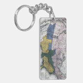 PORTE-CLÉS CARTE : GUERRE CIVILE, 1864 (Devant gauche)