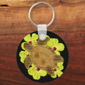 Porte-clés Carte Honu Hawaiian (Recto)