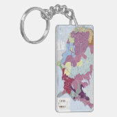 PORTE-CLÉS CARTE : INDIENS D'AMERIQUE (Devant gauche)