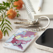 PORTE-CLÉS CARTE : INDIENS D'AMERIQUE (Devant droit)