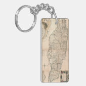 Porte-clés CARTE : La JAMAÏQUE, 1755 2 (Devant gauche)