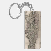 Porte-clés CARTE : La JAMAÏQUE, 1763 (Devant gauche)