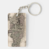 Porte-clés CARTE : La JAMAÏQUE, 1763 (Dos)