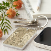 Porte-clés CARTE : La JAMAÏQUE, 1767 (Devant droit)