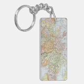 PORTE-CLÉS CARTE : L'ECOSSE (Devant gauche)