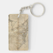 Porte-clés CARTE : Les ETATS-UNIS, 1783 (Dos)
