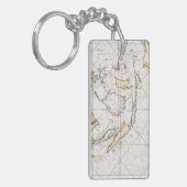 PORTE-CLÉS CARTE : LES INDES EST, 1670 (Devant gauche)