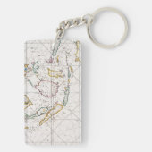 PORTE-CLÉS CARTE : LES INDES EST, 1670 (Dos)