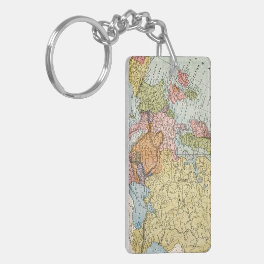 PORTE-CLÉS CARTE : L'EUROPE, 1885 (Devant gauche)