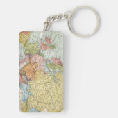 PORTE-CLÉS CARTE : L'EUROPE, 1885 (Dos)