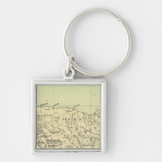 Porte-clés Carte lithographiée de la Jamaïque (Devant)