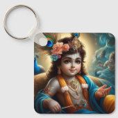 Porte-clés Carte magnétique Lord Krishna (Recto)