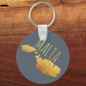 Porte-clés Carte Malte (Recto)
