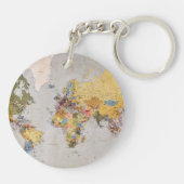 Porte-clés carte mondiale (Dos)