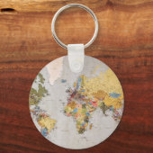 Porte-clés carte mondiale (Recto)