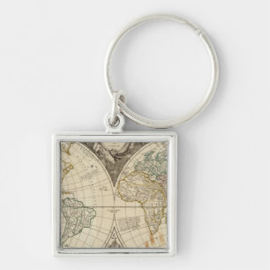 Porte-clés Carte mondiale 8