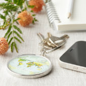 Porte-clés Carte mondiale Globe Pays Atlas (Côté)