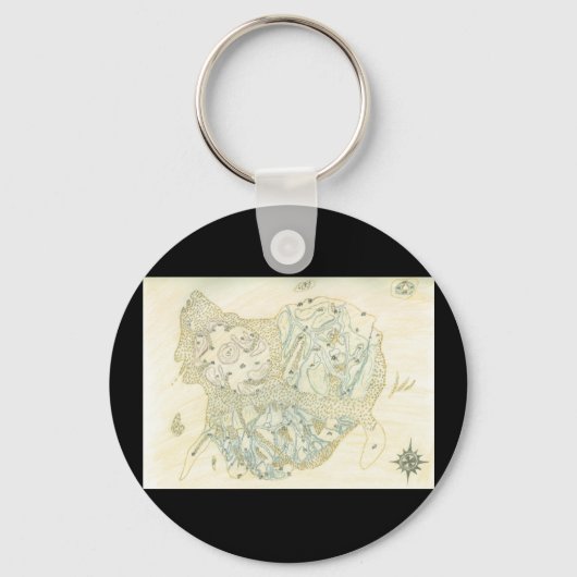 Porte-clés Carte non étiquetée de Trino (Recto)