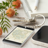 Porte-clés Carte non étiquetée de Trino (Devant droit)