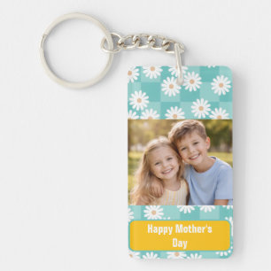 Porte-clés Carte personnalisée Bonne Fête des Mères avec phot