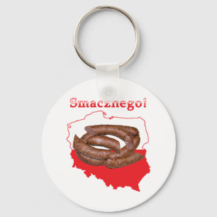 Porte-clés Carte polonaise de Kielbasa Smacznego