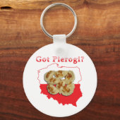 Porte-clés Carte polonaise Pierogi (Recto)
