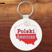 Porte-clés Carte Polski américaine (Recto)
