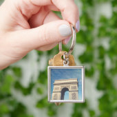 Porte-clés Carte postale de l'Arc de Triomphe (main)