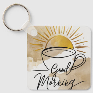 Porte-clés Carte postale Good Morning