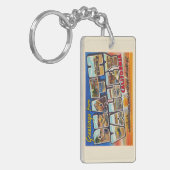 Porte-clés Carte postale Lettre large de Death Valley Califor (Devant gauche)