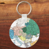 Porte-clés Carte raciale de l'Europe (Recto)