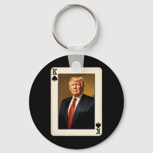 Porte-clés Carte Roi Trump - Présidentielle Unique Donald Tru