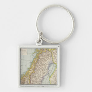 Porte-clés Carte Schweden, Norvège - Suède et Norvège