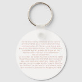 Porte-clés Carte simple (Verso)