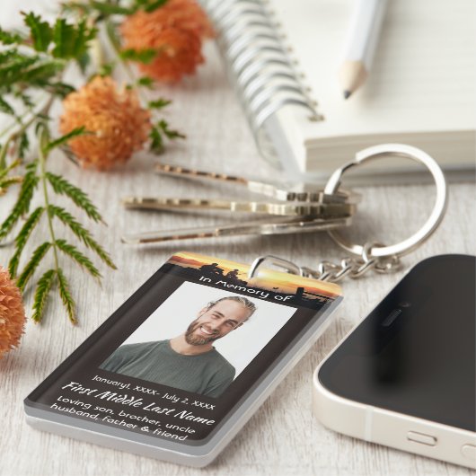 Porte-clés Carte souvenir Père Son Pêcheur Pêcheur Pêcheur (Devant droit)