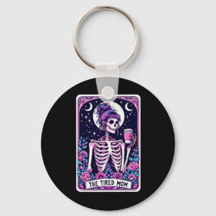 Porte-clés Carte Tarot Maman Fatiguée Skeleton Mothers Day Sk
