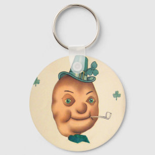 Porte-clés Carte vintage mignonne de la pomme de terre irland