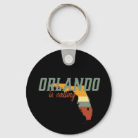 Carte vintage Retro Orlando Florida USA City